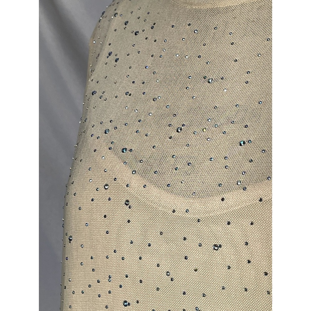 Forever 21 Beige Sequined Woven Dress Plus Size 0X NWT - Picture 4 of 12